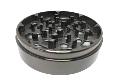 Hush Crush 2" 4-Piece Magnetized Herbal Grinder - Gunmetal - Lighter USA