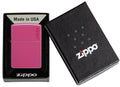 Zippo Lighter - Frequency Hot Pink w/ Zippo Logo - Lighter USA