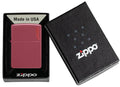 Zippo Lighter - Red Brick w/ Zippo Logo - Lighter USA