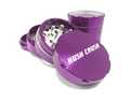 Hush Crush 2" 4-Piece Magnetized Herbal Grinder - Violet - Lighter USA