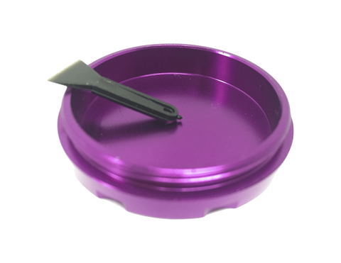 Hush Crush 2" 4-Piece Magnetized Herbal Grinder - Violet - Lighter USA