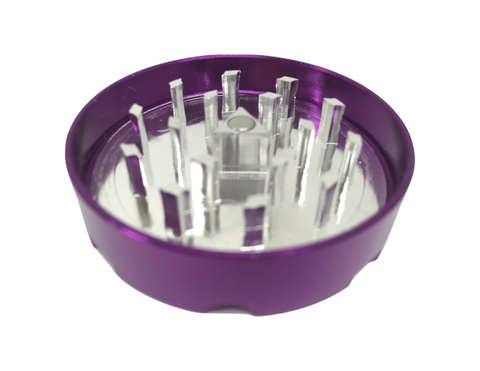 Hush Crush 2" 4-Piece Magnetized Herbal Grinder - Violet - Lighter USA