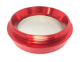 Tiered-Towered Magnetized Herb Grinder - Red - 2.5" 4-Piece - Lighter USA