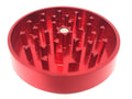 Tiered-Towered Magnetized Herb Grinder - Red - 2.5" 4-Piece - Lighter USA