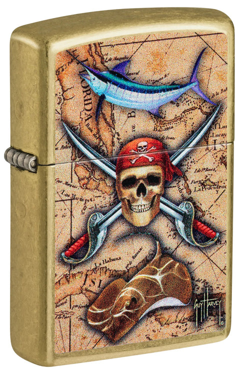 Zippo Lighter - Guy Harvey Skull & Crossbones