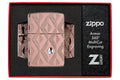 Zippo Lighter - Geometric Diamond Pattern - Lighter USA