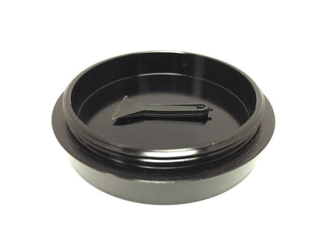 Hush Crush 2.5" 4-Piece Tiered-Towered Magnetized Herb Grinder - Black - Lighter USA