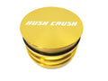 Hush Crush 2.5" 4-Piece Tiered-Towered Magnetized Herb Grinder - Gold - Lighter USA