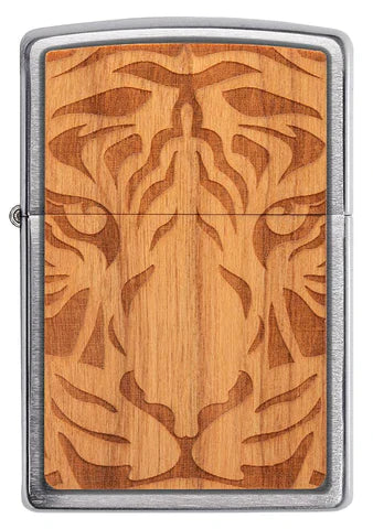 Zippo Lighter - Woodchuck Cherry Tiger Head - Lighter USA