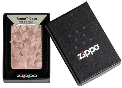 Zippo Lighter - Engraved Hearts