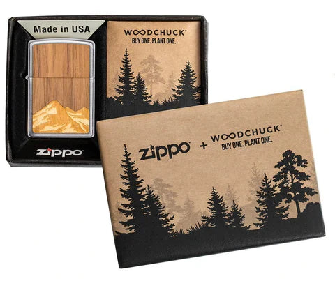 Zippo Lighter - Woodchuck Mountains - Lighter USA