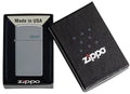 Zippo Lighter - Slim Flat Grey w/ Zippo Logo - Lighter USA