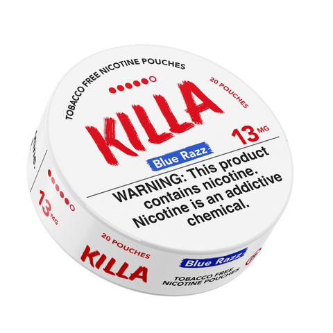 Killa Nicotine Pouches Blue Razz 13mg - 5 Pack -