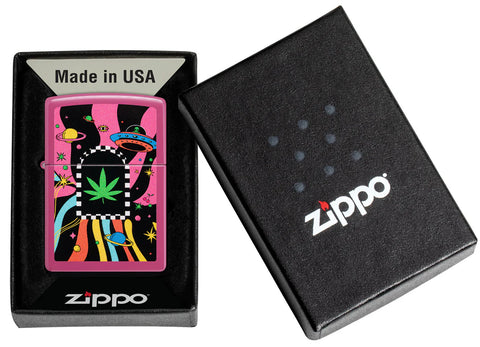 Zippo Lighter - Cannabis in Space