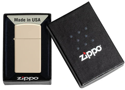 Zippo Lighter - Slim Flat Sand - Lighter USA