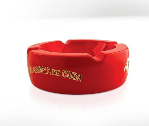 La Aroma De Cuba Ashtray - Red - Lighter USA