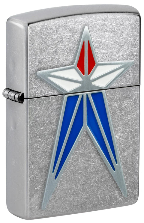 Zippo Lighter - Red, White & Blue Star