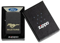 Zippo Lighter - Ford Mustang Black Crackle - Lighter USA