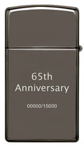 Zippo Lighter - Slim 65th Anniversary Collectible - Lighter USA