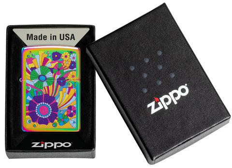 Zippo Lighter - Vintage Flowers