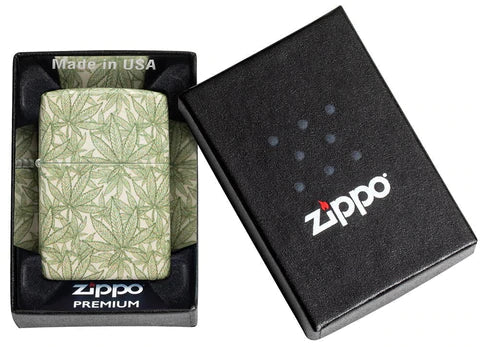 Zippo Lighter - All Over Cannabis - Lighter USA