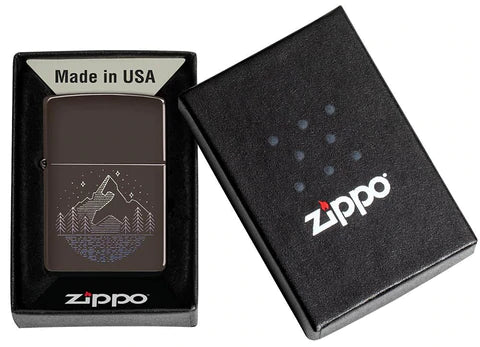 Zippo Lighter - Brown Mountain - Lighter USA