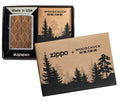 Zippo Lighter - Woodchuck Walnut Leaves - Lighter USA