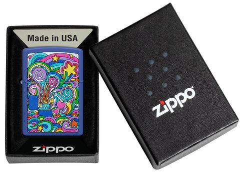 Zippo Lighter - Stars & Swirls