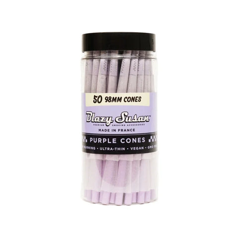 Blazy Susan 1¼ Pre Rolled Cones - 50 Count - Lighter USA