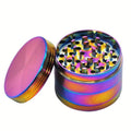 2" 4-Piece Magnetized Herbal Grinder - Rainbow - Lighter USA