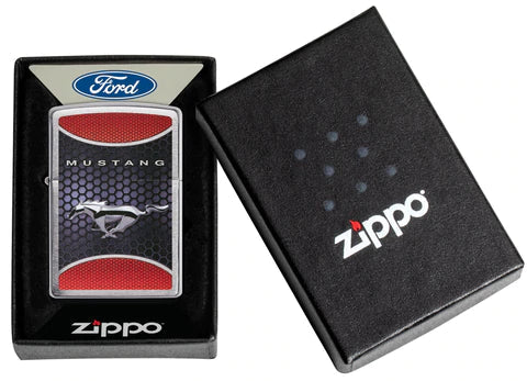 Zippo Lighter - Ford Mustang Logo - Lighter USA