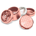 Bake Sale - Donut Pattern - 5 Piece 63MM Aluminum Herb Grinder - Lighter USA