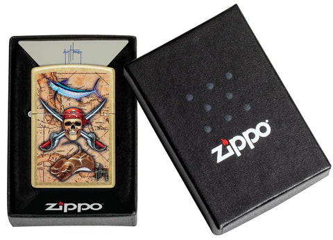 Zippo Lighter - Guy Harvey Skull & Crossbones