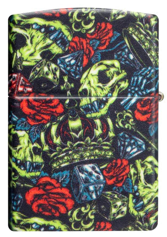 Zippo Lighter - Skull Crown - Lighter USA