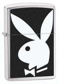 Zippo Lighter - Black / White Playboy - Lighter USA