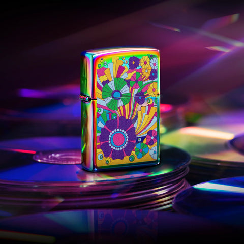 Zippo Lighter - Vintage Flowers