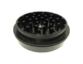 Hush Crush 2.5" 4-Piece Tiered-Towered Magnetized Herb Grinder - Black - Lighter USA