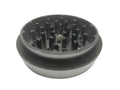 Hush Crush 2.5" 4-Piece Tiered-Towered Magnetized Herb Grinder - Gray - Lighter USA