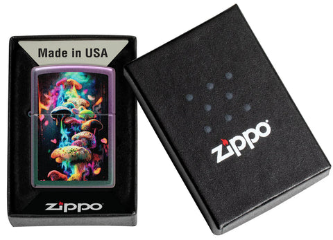 Zippo Lighter - Mountain Mushrooms