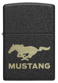 Zippo Lighter - Ford Mustang Black Crackle - Lighter USA