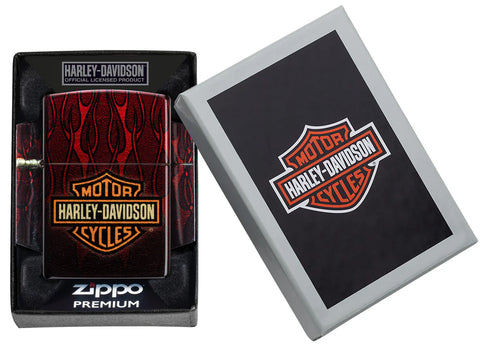 Zippo Lighter - Harley-Davidson Flickering Flames