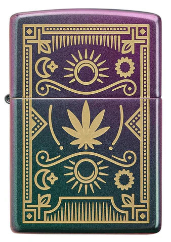 Zippo Lighter - Iridescent Cannabis - Lighter USA