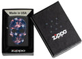 Zippo Lighter - Flamingo Skull - Lighter USA