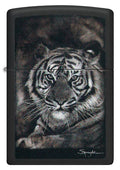 Zippo Lighter - Spazuk Tiger Fire Painting - Lighter USA