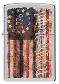 Zippo Lighter - Betsy Ross-Inspired 1776 American Flag - Lighter USA