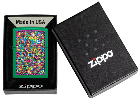 Zippo Lighter - Trippy