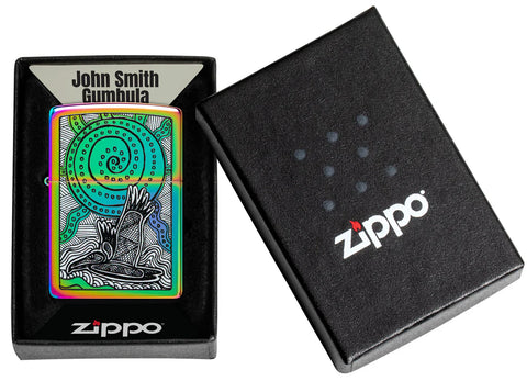 Zippo Lighter - John Smith Gumbula Tropical Bird & Sea Turtle