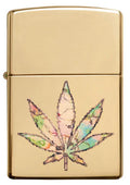 Zippo Lighter - Pot Leaf Fusion Design - Lighter USA