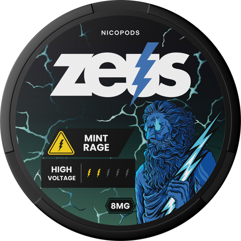 Zeus Mint Rage Nicotine Pouches (5 Pack) - 4mg