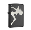 Zippo Lighter - Trucker Babe Black Matte - Lighter USA